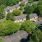 a group of houses surrounded by trees